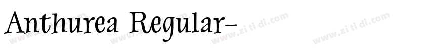 Anthurea Regular字体转换